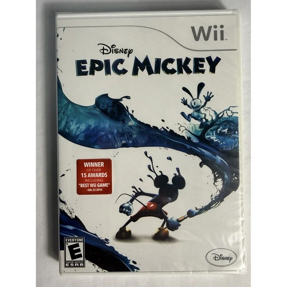 Disney Epic Mickey Nintendo Wii 2010 Brand New Factory Sealed Video Game